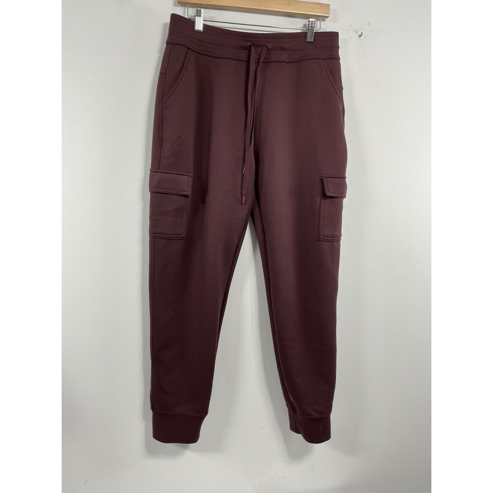 Womans 32 Degree Heat Pull On Athletic Track Style Pants Medium Maroon
